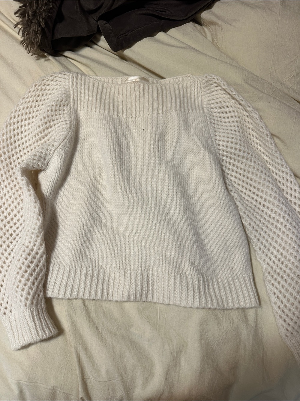 LoveShackFancy Cream Sweater